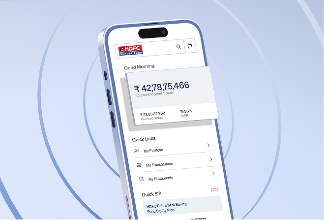 Banner showing Managing investments