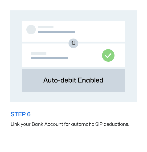 Set up auto-debit step